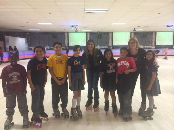 Ms. Bentson, Ms. Diaz, and some super scholar skaters enjoyed themselves on a special field trip today! #Classof2025