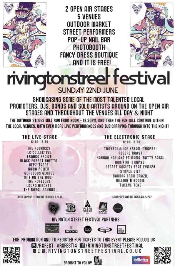 PatrickWMay's tweet photo. @RSFest #rsfest14 Super down to bounce this. Sat 22nd. Massive street party. Street Soul carnival from me at 3pm. http://t.co/HCQjAH0whA