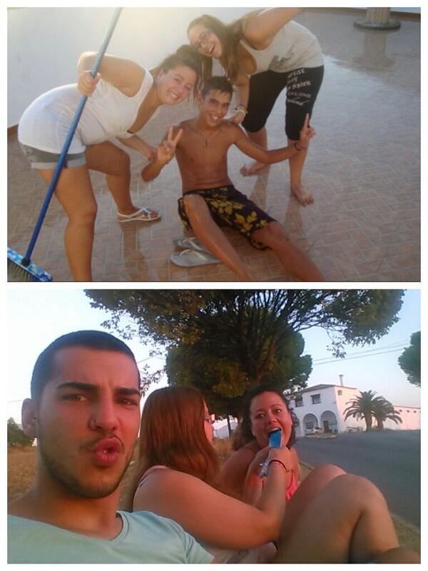 JohnLoveStay's tweet photo. Primera y ultima foto de los últimos años con mis dos amores @la_crespi @soy_yoop #OsQuieroBabys http://t.co/IXo1f89PIY