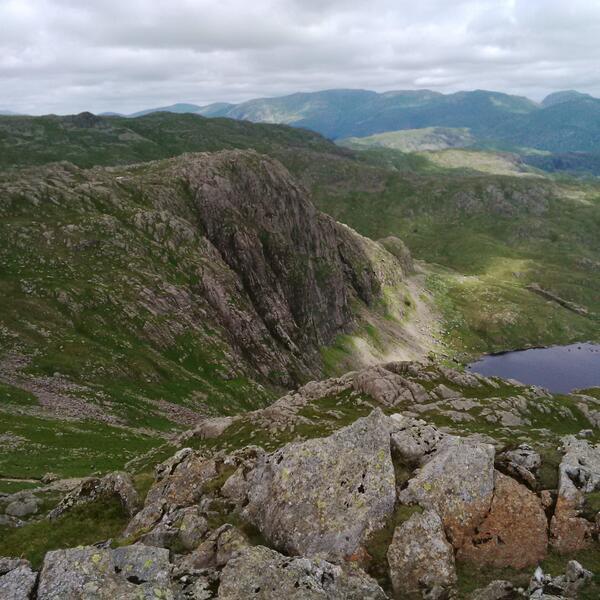 Another fantastic day in the lakes when the weather is nice no place better just need some new legs now hard climb