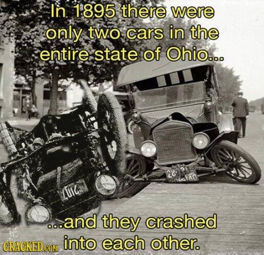 Does Photo Show an 1895 Car Crash Involving the Only 2 Cars in