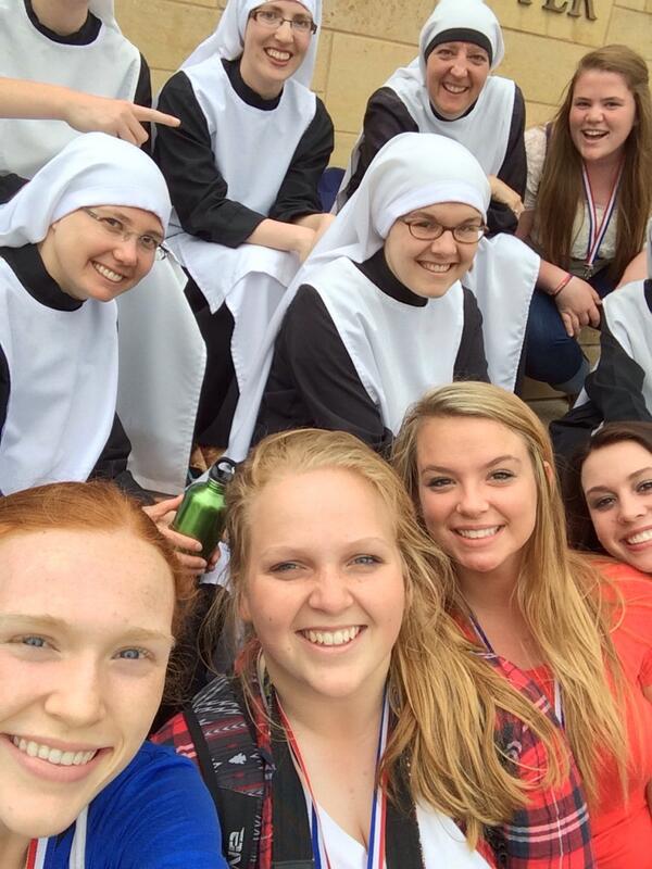 malmalschneider's tweet photo. nun selfie 🙌 #ALAMNGirlsState http://t.co/hO5SIEuE8H