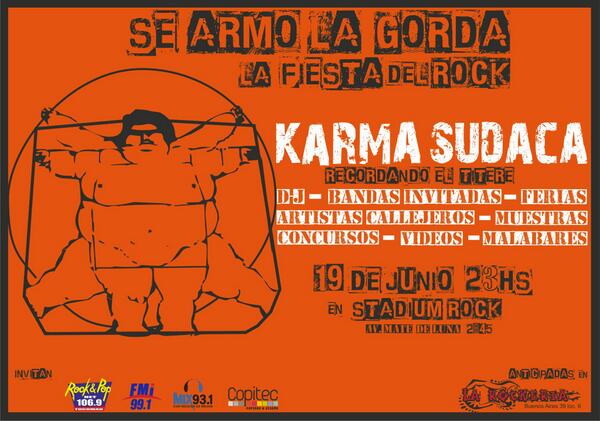 LOS ESPERAMOS ESTE JUEVES 19 EN STADIUM ROCK, AV MATE DE LUNA 2845