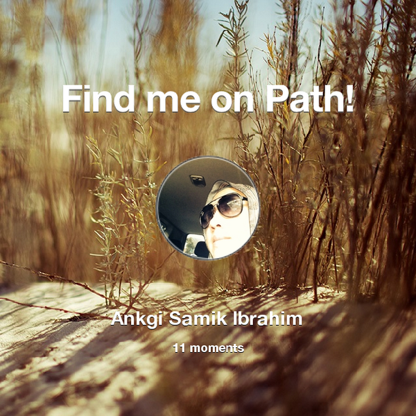 bilank's tweet photo. Find me on #Path now! Go to: http://t.co/A4i5CzrmYq! #thepersonalnetwork http://t.co/n9gvElGIc4