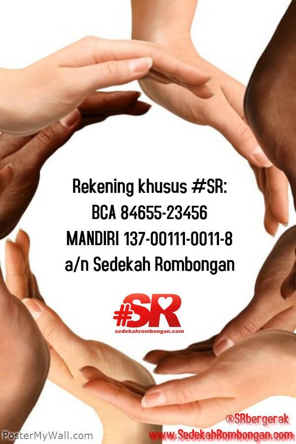 SRbergerak's tweet photo. @zaidulakbar silakan ustadz, rekening kami yg baru: BCA 84655-23456 | MANDIRI 137-00-111-00-118 an. SEDEKAH ROMBONGAN http://t.co/N8l1h1sKtX