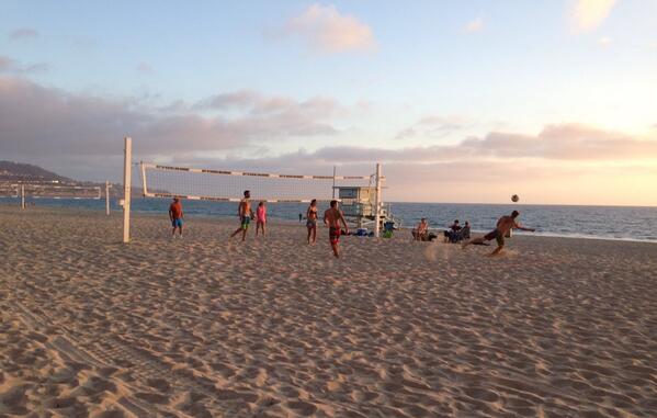 Evening volleyball