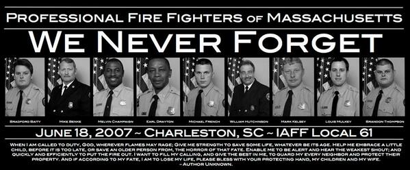 Fire Fighters Of Ma On Twitter Charleston Sc June 18 2007 9