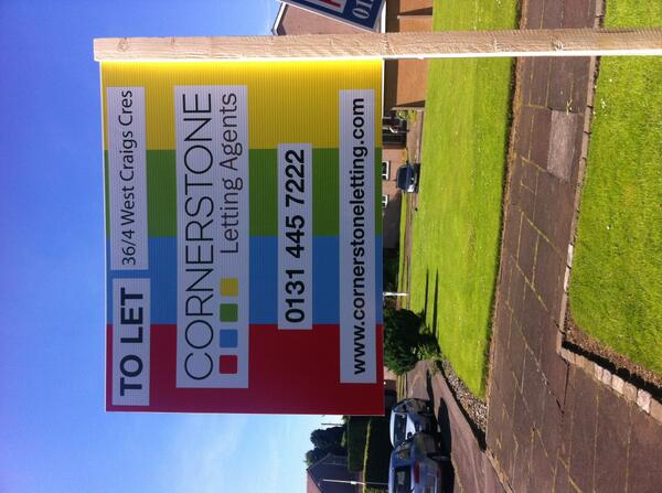 Cornerstonelet's tweet image. Look out for our new Letting boards! they look a bit like a sweetie!