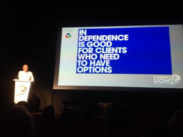 Greeny killing it on stage, giving clients options