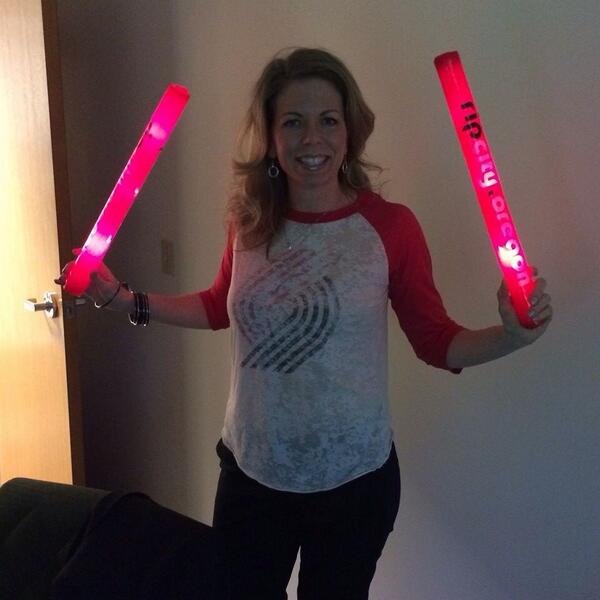 nedlogt's tweet photo. Blazer playoffs 2014! http://t.co/g9WuXGDaxD