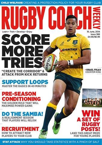 "Create the corridor" to score from kick returns. Learn how in Rugby Coach Weekly bit.ly/11EFoeD