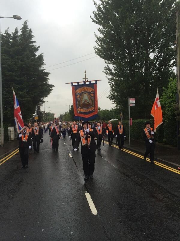 Parade approaching glengormley