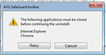 SoftwareHollis's tweet photo. I HATE @AVGFree toolbar. Can't even easily uninstall #crappytech #MALWARE http://t.co/a9ngm5BL2l http://t.co/WxOu37tA5Y