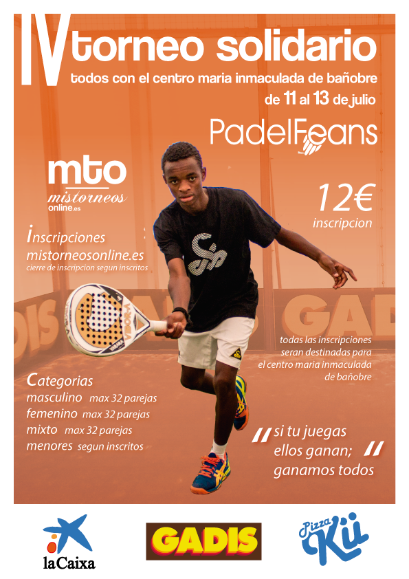 Ya está aquí nuestro TORNEO SOLIDARIO!! Esperamos veros a todos,muchas gracias!