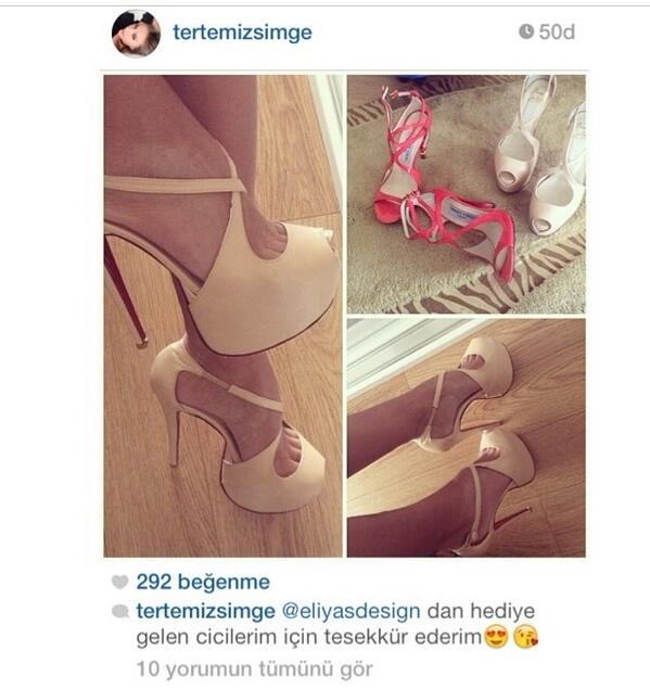Simge Tertemiz'inde ayakkabıları eliyasdesing'dan💕❤️Gülegüle eskitin Simge hanım💕💕❤️❤️