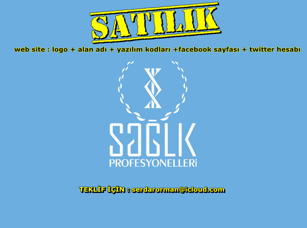 SATILIK
logo + alan adı + yazılım kodları + facebook sayfası + twitter hesabı
TEKLİF İÇİN : serdarorman@icloud.com