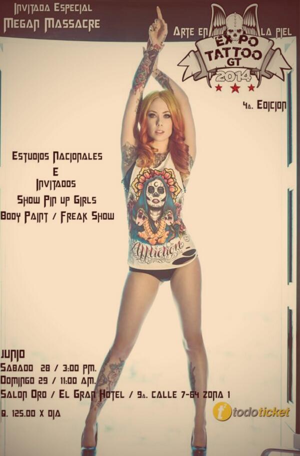 quepasomucha's tweet photo. @Megan_Massacre en Expo Tatoo GT #NoTeLoPerdas http://t.co/SyehPig4jB
