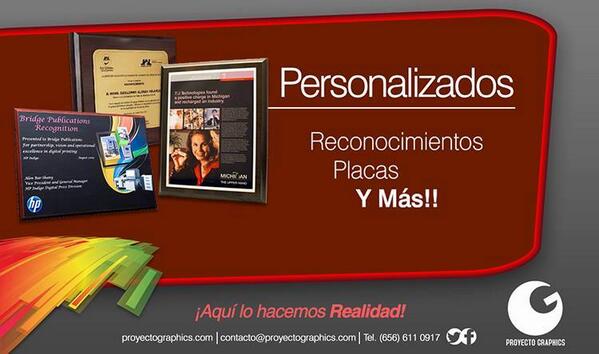 Proyectographic's tweet image. Personalizados.