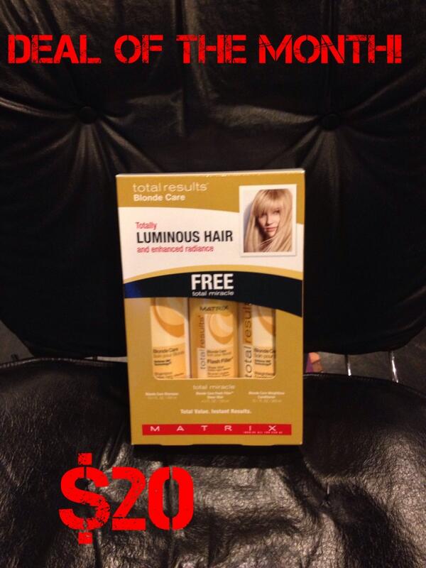 ShearElegance1's tweet photo. Matrix Total Results Blonde Care Kit http://t.co/f47BQFSK1d