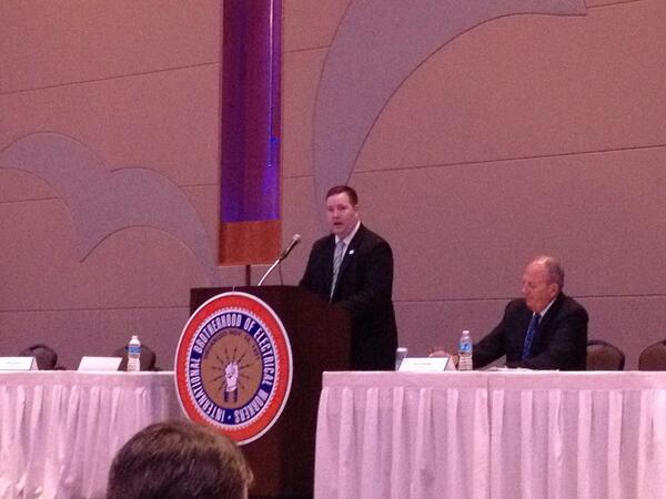 <a href="/IBEWRENEW/">RENEW</a> Distrct 11 Rep Jeff Cooling takes the stage 2 update delegates on issues important 2 the RENEW group #IBEW