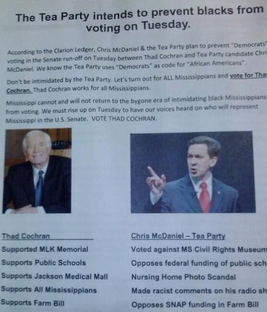 Despicable GOP - The Tea Party intends to prevent blacks from voting