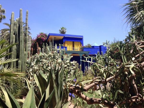 tompilk's tweet image. Yves Saint Lauren's old pad... #MustLikeBlue #PilksInAfrica