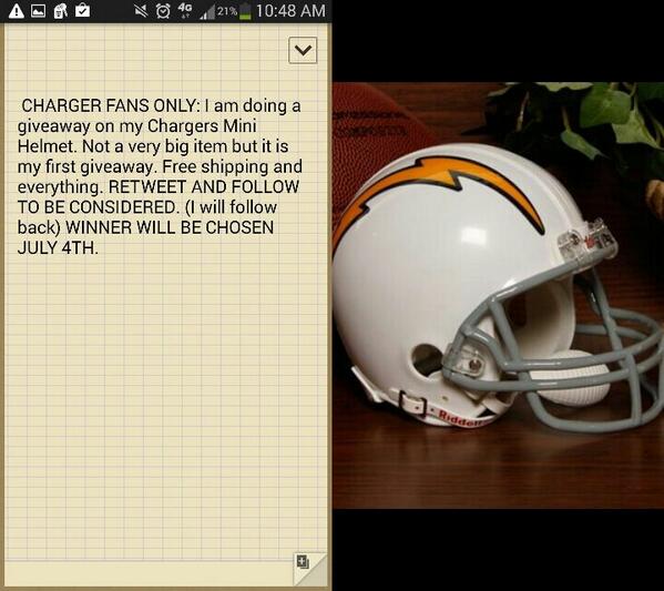 Chargers on PFS tweet media