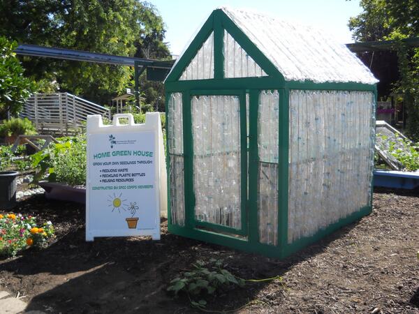SacConservation's tweet image. Did you miss our water bottle greenhouse at #BoR2014? See it @StateFairCA