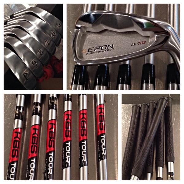RDSBarath's tweet image. 2nd @EPONGOLFNA set done today. These have @KBSGolfShafts along w #microperf @bestgrips #builditbetter #griplife