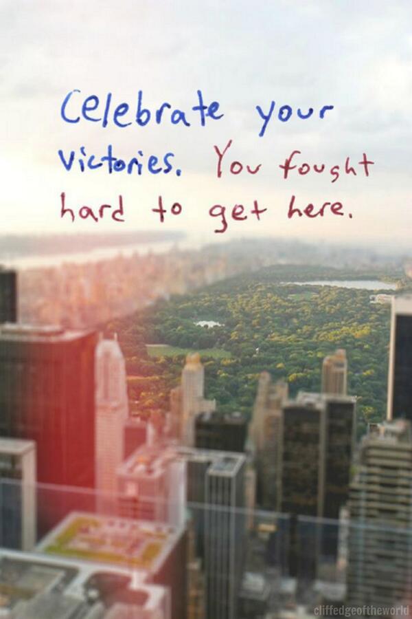 WashCouldLearn's tweet photo. Celebrate your victories

You fought hard to get here.
#HumpDayWisdom http://t.co/Nq4LCfVHVE