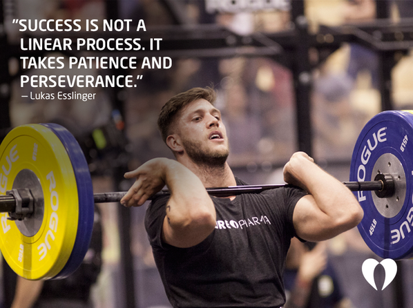 "Success is not a linear process. It takes patience and perseverance." 
— <a href="/lukasesslinger/">lukas esslinger</a> #crossfit