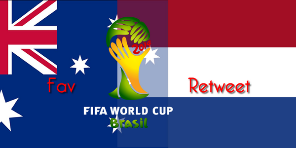 DroomxHuis_inst's tweet photo. "Australië vs Nederland" RT voor Nederland, Fav voor Australië! #ausned #WorldCup2014 http://t.co/a22RYDmCOv