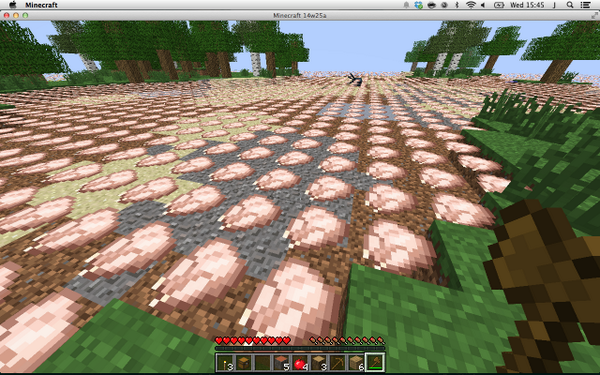 Hutton___'s tweet photo. @TheExtraKiller @jeb_ @Dinnerbone Woah totally posted that from the wrong twitter account! Raw Chicken Sea anyone? http://t.co/RQ0uK2ILTF