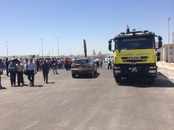 Orangevisuals's tweet image. Orange team learnt valuable fire fighting lessons today from the bahrain civil defense team.