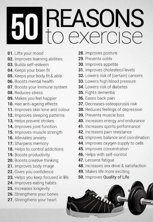 Slendertone's tweet photo. 50 reasons to exercise! Start today at http://t.co/Edxr9cPFXf #Fitness #StartHere http://t.co/m8pziBFK51