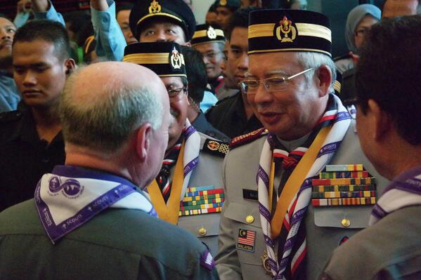 worldscouting's tweet image. The PM of Malaysia arrives in Scout uniform for the Grand Opening of the World Scout Bureau Kuala Lumpur Office