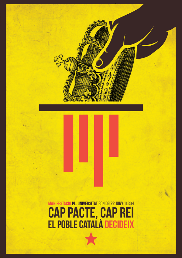 cupnacional's tweet photo. #CapPacteCapRei EL POBLE CATALÀ DECIDEIX! 11:30h plaça Universitat de Barcelona. Baixa al carrer i participa! http://t.co/K4peeW0K3n