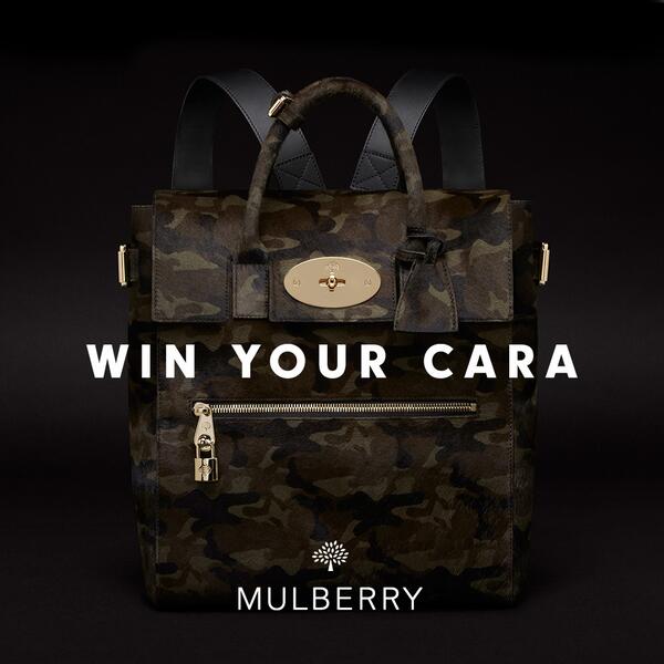 MulberryEngland's tweet photo. Win a #Mulberry Cara Delevingne Bag, signed by @Caradelevingne  http://t.co/duJYUO0R0J http://t.co/XjwbngXUeN