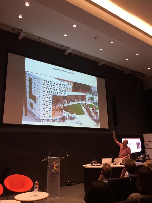 danino's tweet image. Wayne Hemingway about Generous Design and shows brilliant Magdeburg library #BIG2014 #makerlibraries