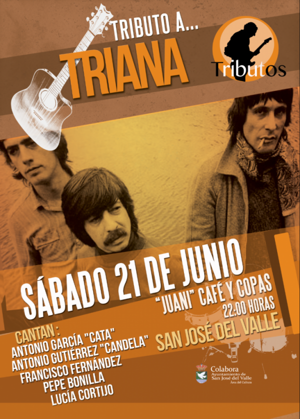 Tributo al Grupo Triana en San José del Valle, el próximo sábado, 21 de junio sanjosedelvalle.net/18-06-2014/tri… #Triana #Cádiz