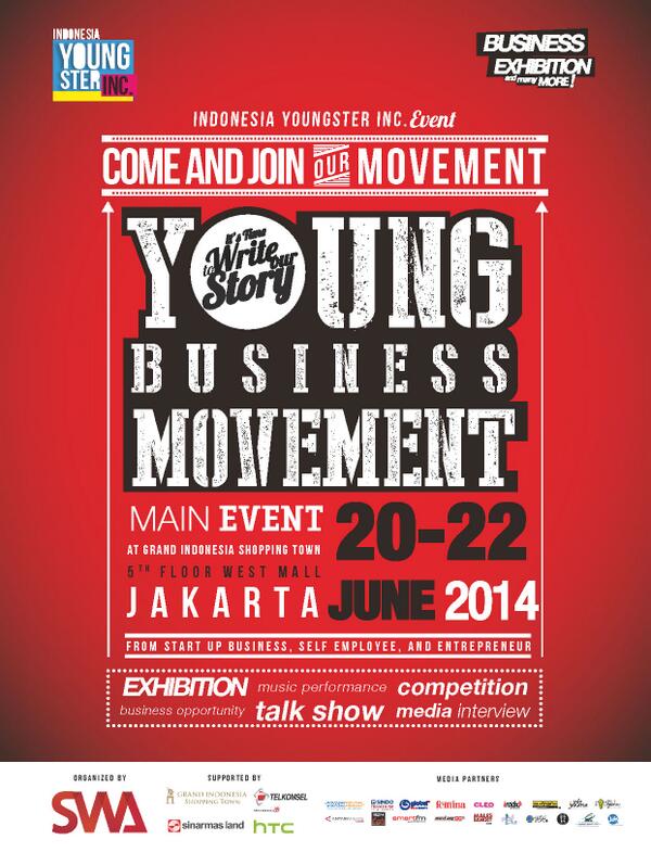 Tweeps, tinggal satu hari lagi loh... Yuk ramaikan <a href="/YoungsterInc/">Youngster Inc.</a> di <a href="/GrandIndo/">Grand Indonesia</a> 20-22 Juni 2014. Gratissss....