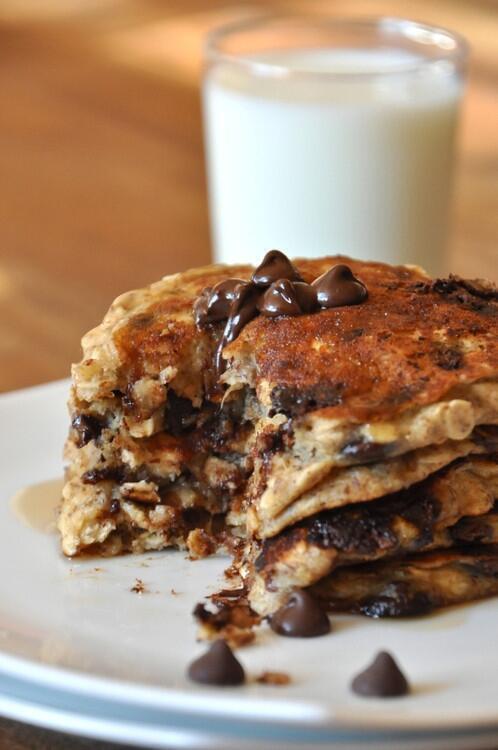 Food Porn On Twitter Chocolate Chip Pancakes Http T Co Gwirooed5g