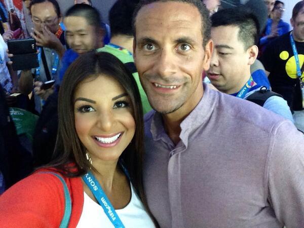 TopRatedBettingSites on Twitter: "Rio Ferdinand with Costa Rican football journalist Jale Berahimi http://t.co/oPAl5JFuId"