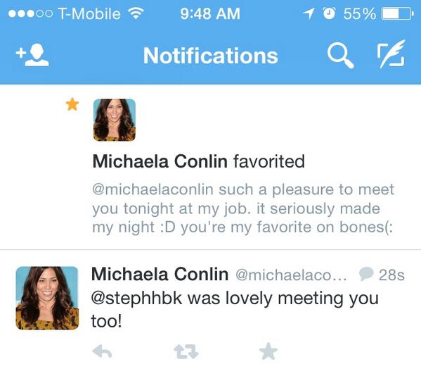 stephhbk's tweet photo. @michaelaconlin just made my day! http://t.co/dFVKWReKgh