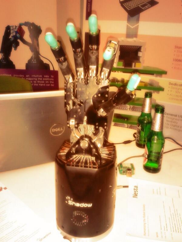 NickMouton's tweet image. RoboCop or T-800? Awesome hand by #ShadowRobot. #nestarobots #LNDTechWeek