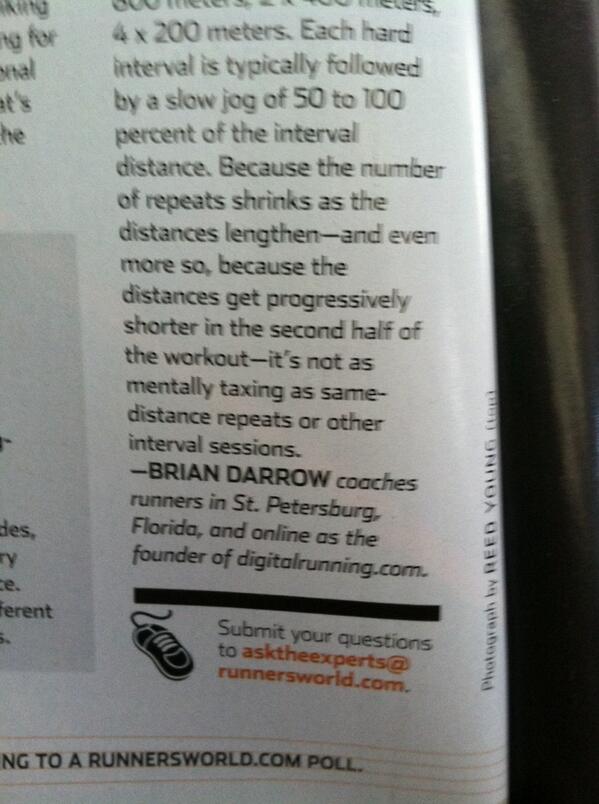 BarkingMad_Life's tweet image. Love seeing my friend Brian from @digitalrunning in @runnersworld this month! #pyramid #digitalrunning