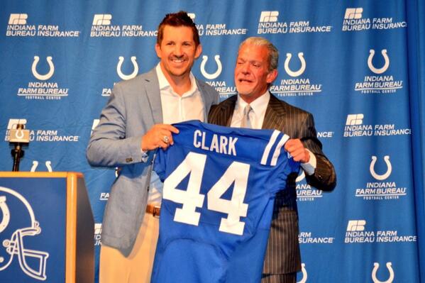 Colts's tweet photo. "This place is special." - Dallas Clark #BackInBlue44 http://t.co/PHAYJWNgSY
