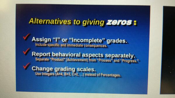 Alternatives to zeros
