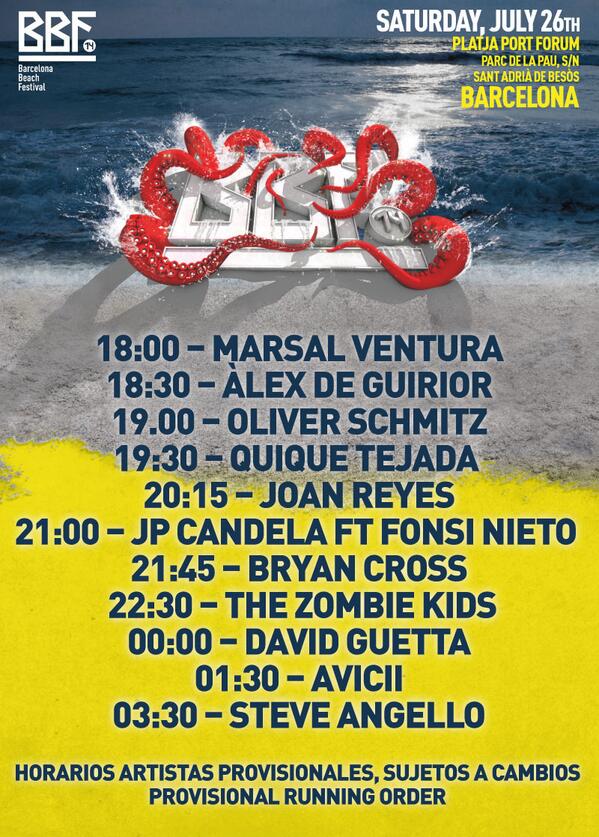 Bbf No Twitter Ya Tenemos Los Horarios Del Festival Http