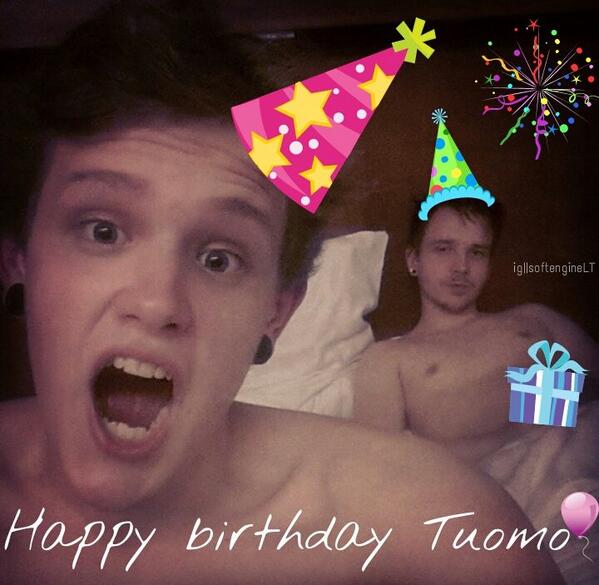 softengineLT's tweet image. Happy b-day Tuomo! I wish you whatever you want! @Softengineband @TopiLatukka @henri_oskr @ossialvari